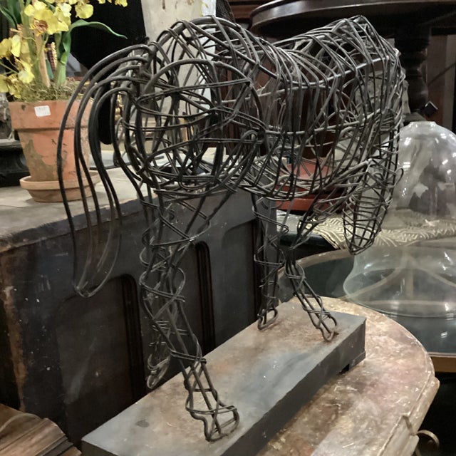 Mid 20th Century Mid Century Iron Horse Sculpture For Sale - Image 5 of 7