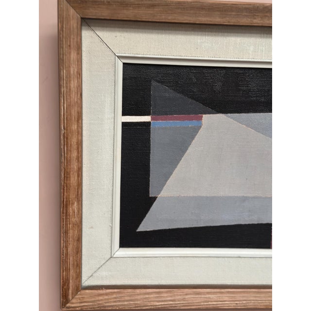 Lars. Gideon, Abstract Composition, 1960s, Oil on Canvas, Framed For Sale - Image 7 of 18
