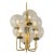 Metal Small Sciolari Style Brass Pendant Light, Germany, 1970s For Sale - Image 7 of 10