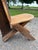 Vintage Primitive Live Edge Slab Stargazer Viking Chair (47x12) For Sale - Image 9 of 18