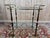 Gold Vintage Serving Cart in Brass and Glass, 1950s For Sale - Image 8 of 8