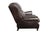 English Rolled Arm Recliner - Dark Brown Leather For Sale - Image 4 of 7