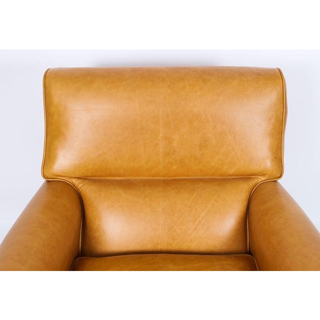 Antique English Art Deco Club Leather Chair, 1930s For Sale - Image 3 of 14