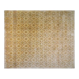 Vintage Knotted Wool Rug, 12'x14'9'' For Sale