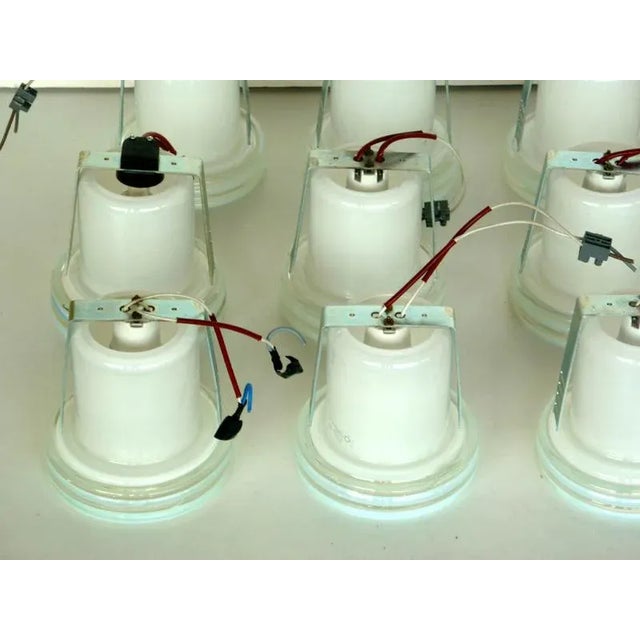 Italian Ceiling Lamps by Roberto Pamio for Leucos, 1970s, Set of 9 For Sale - Image 4 of 9