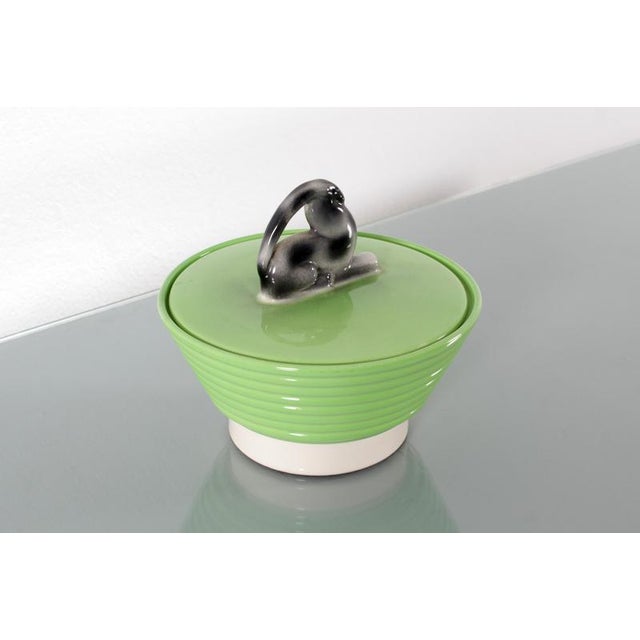 Mid-Century Hand-Glazed Ceramic Tureen from Pucci Umbertide, Italy, 1950s For Sale - Image 4 of 12