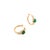 Not Yet Made - Made To Order 18k Yellow Gold 1.45Ct Square Emerald & Diamond Everyday Hoop Earrings- A Pair For Sale - Image 5 of 13
