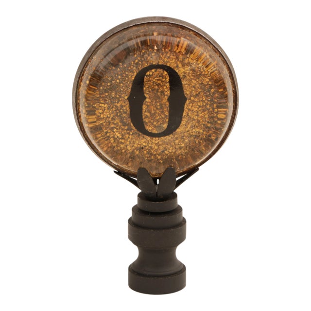 O Monogram Lamp Finial For Sale