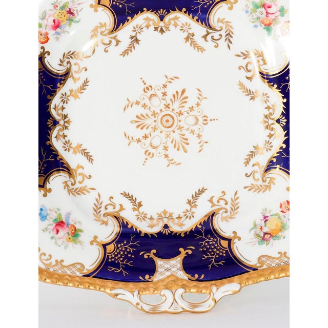 Antique Coalport Bat Wing Porcelain Tea Service, 20th Century, Set of 25 For Sale - Image 3 of 18