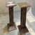 A pair of MCM Pencil Reed pedestals are stylish and sturdy indoor decor piece made of Pencil reed wood rattan. The stand...