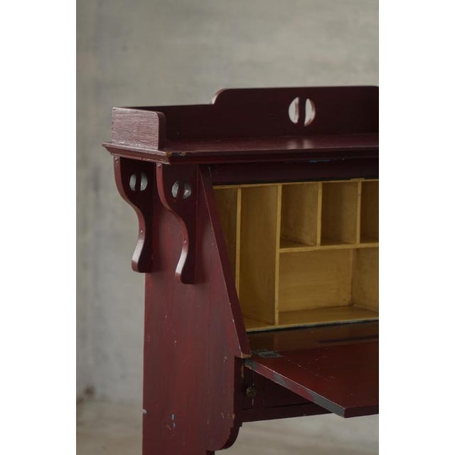 Vintage Drop-Front Painted Secretaire, 1920s For Sale - Image 13 of 18