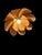 Large vintage pendant light in the shape of a double-corolla lotus flower 55cm diameter Textured outer corolla, smooth...