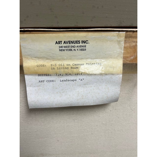 Mid 20th Century Oversized Oil on Canvas Landscape Painting, Framed For Sale - Image 11 of 11