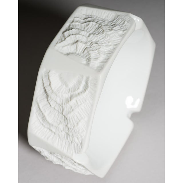 Fossil Relief Bisque Porcelain Vase and Ashtray by Manfred Frey for AK Kaiser, Germany, 1970s, Set of 2 For Sale - Image 14 of 18