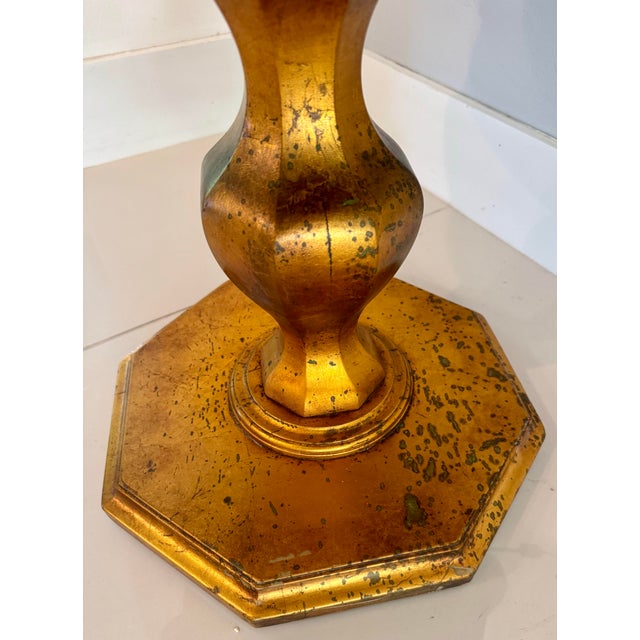 Wood Vintage Hollywood Regency Style Floor Lamp With Built in Tier Tables For Sale - Image 7 of 8