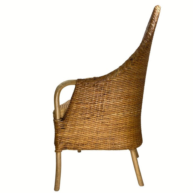 Webbing, Leather and Beech Armchair, 1970s For Sale - Image 16 of 18