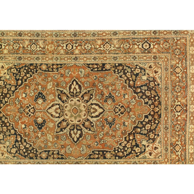 Late 19th Century Antique Persian Tabriz Hajijalili Rug - 3′11″ × 5′6″ For Sale - Image 4 of 10