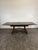 Extendable Oak Table with Parquet Top and Baluster Base For Sale - Image 4 of 5