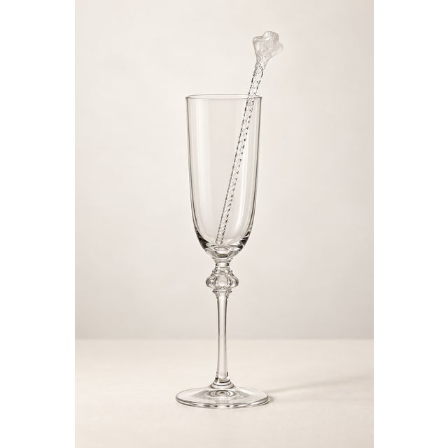 Glass Crystal Roxanne Service from Lalique, France, 1968, Set of 31 For Sale - Image 7 of 9