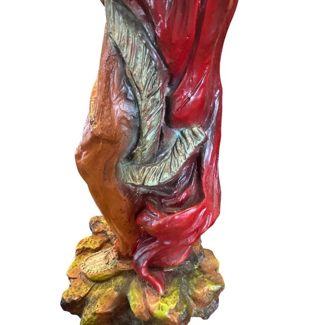Sienna Late 20th Century Native American Indian Warrior Sculpture, 1969 For Sale - Image 8 of 9