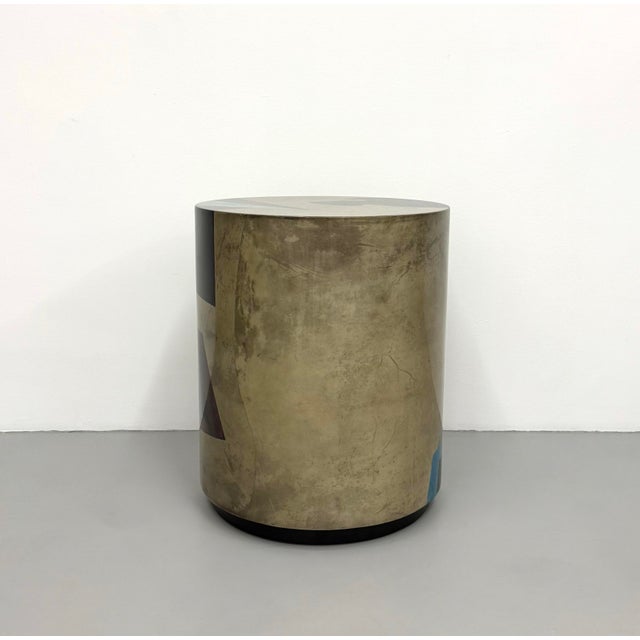 Postmodern Vintage Jimeco Geometric Postmodern Side Table For Sale - Image 3 of 8