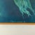 26.5”t x 19”w. Brilliant shades of blue and green define this print on deckled heavy paper, titled "Chrysaora melanaster....
