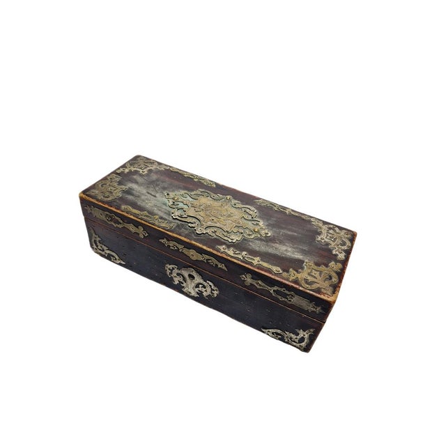 Gold Art Nouveau Oriental Box with Marquetry, 1900s For Sale - Image 8 of 18