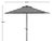 Transitional Iris Fashion Line 9Ft Round Umbrella, Black & White/Chrome Pole For Sale - Image 3 of 7