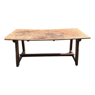 English Kitchen Prep Table in Pine For Sale