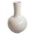 Vintage Farmhouse Modern White Long Neck Ceramic Vase For Sale