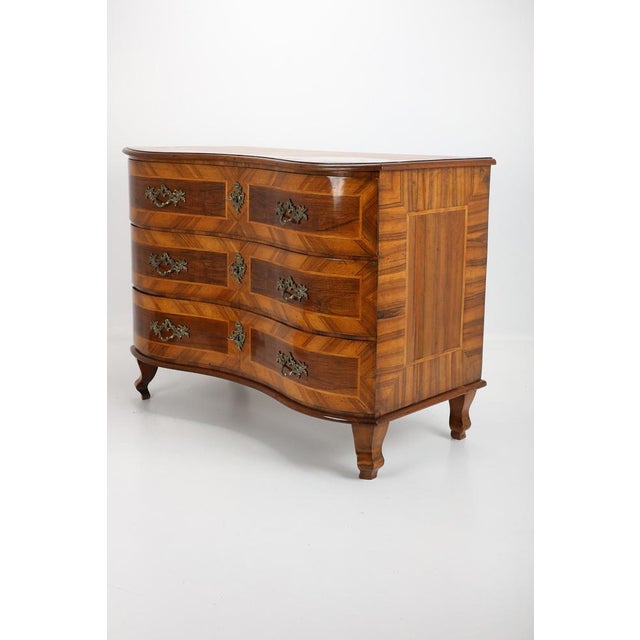 Baroque Chest of Drawers Inlaid in Walnut, 1760 For Sale - Image 15 of 16