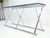 Chrome X Base Glass Top 67" Long Console Sofa Table Mid Century Modern c1970s For Sale - Image 13 of 13