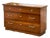 Mid-Century Modern Walnut 6-Drawer Dresser With Chrome Pulls For Sale