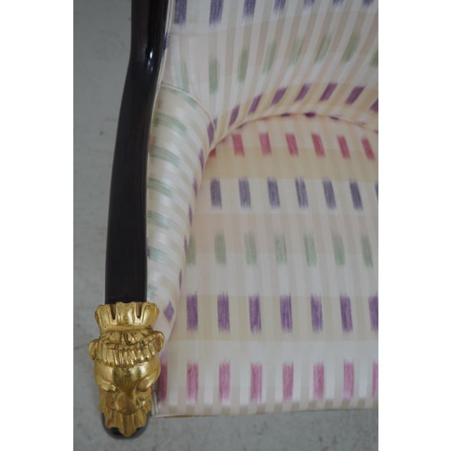 Pair of Regency Style Lion Head Barrel Back Chairs For Sale In Philadelphia - Image 6 of 17