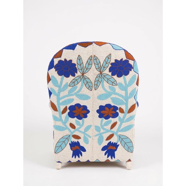 Tribal Vintage Hand-Beaded Yoruba Tribal Armchair For Sale - Image 3 of 12