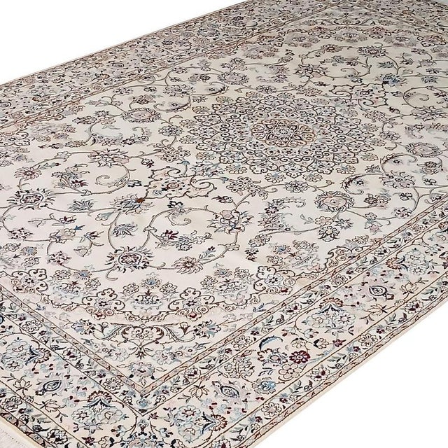 Hand-knotted Nain Habibian rug, signed | Knot density: 9La 42 Raj (approx. 420000 knots/m²) | Material: Wool & Silk |...