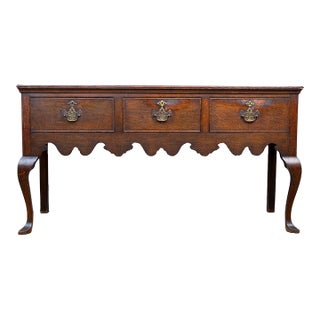 Late 19th Century English Oak Console For Sale