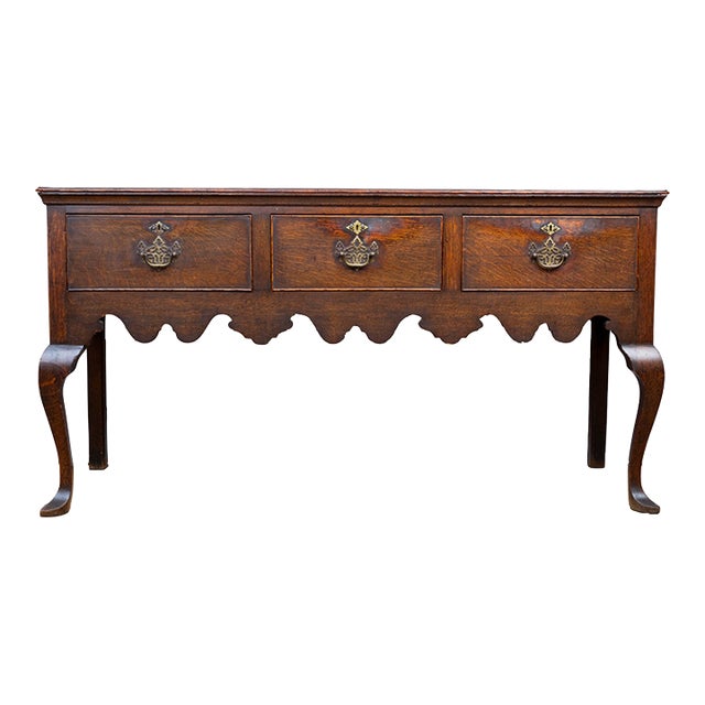 Late 19th Century English Oak Console For Sale