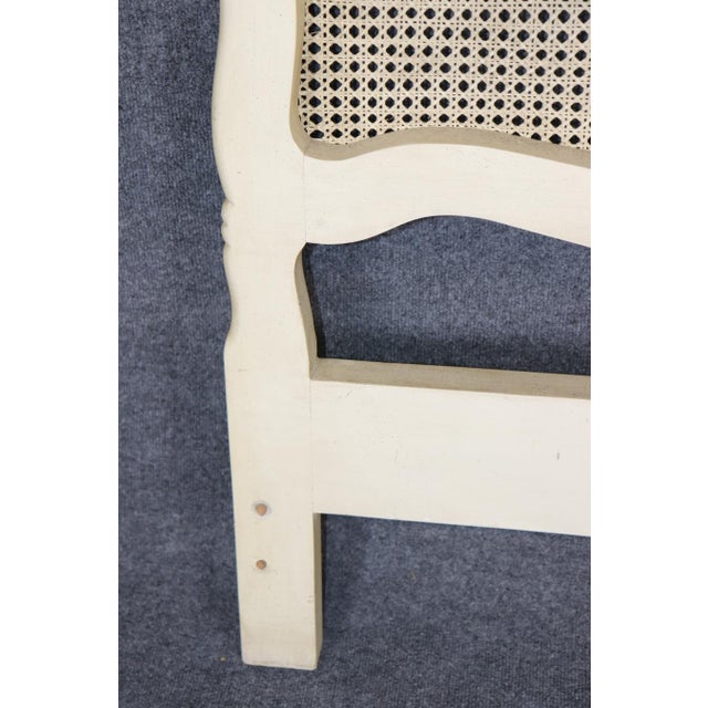 Louis XV Paint Decorated Cane Back Headboard For Sale - Image 10 of 10