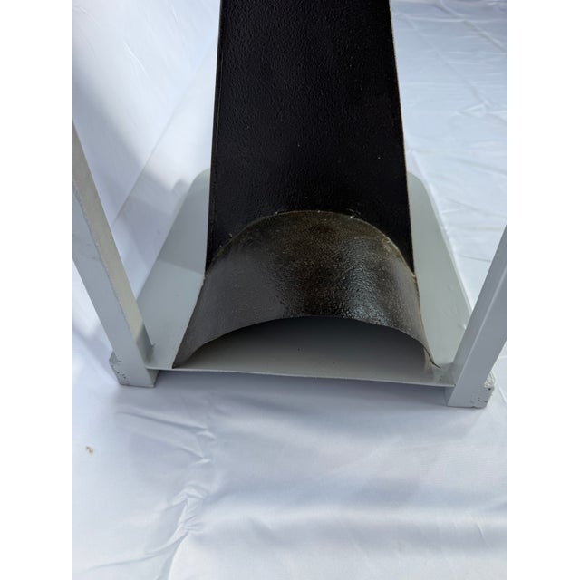 Sculpture Materials Demi Lune Side Table For Sale - Image 7 of 12