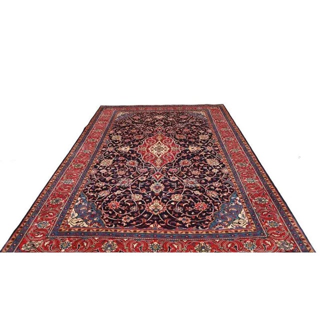 Middle Eastern Hand-Knotted Sarough Farahan Rug For Sale - Image 4 of 11