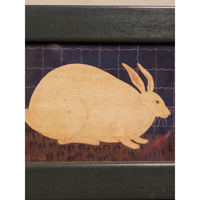 This reproduction print of a series by Warren Kimble. It was found at an estate sale and is in excellent condition.