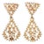 14KY Filigree Beaded Dangle Earrings, 2 pieces For Sale
