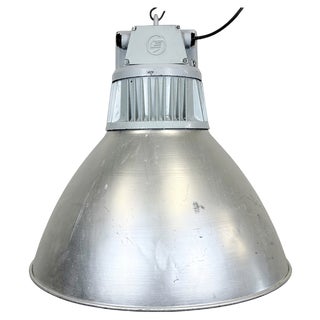 Large Industrial Aluminum Pendant Light from Elektrosvit, 1960s For Sale