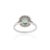 Natural Cushion Cut Paraiba Tourmaline Double Halo CLuster Diamond Ring Size 9 For Sale - Image 10 of 18