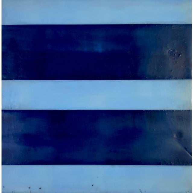 Encaustic Collage Installation by Gina Cochran - "Bigger Than Us" - 16 Panels For Sale - Image 9 of 17