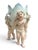Charming mid-century Lenwile Ardalt Artware porcelain planter featuring three hand-painted winged cherubs surrounding a...