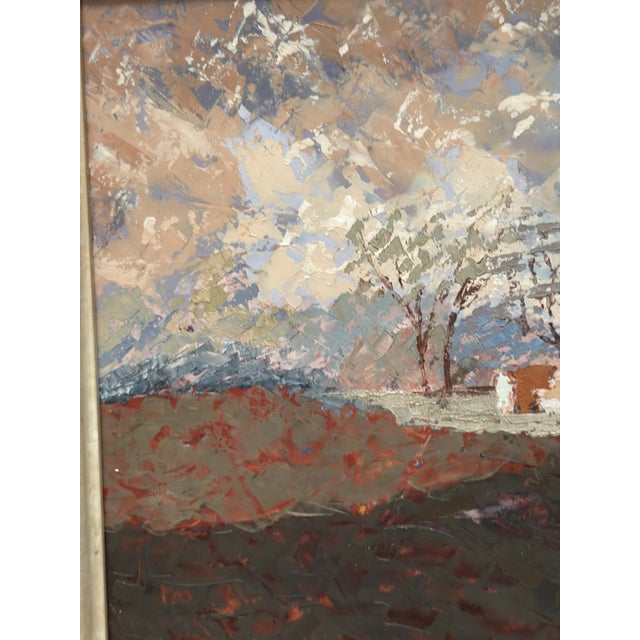 Bertil Wahlberg, Landscape, 1950s, Oil Painting on Panel, Framed For Sale - Image 7 of 18