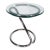 Mid Century Space Age Chrome Base Glass Top Table C. 1960/70's For Sale