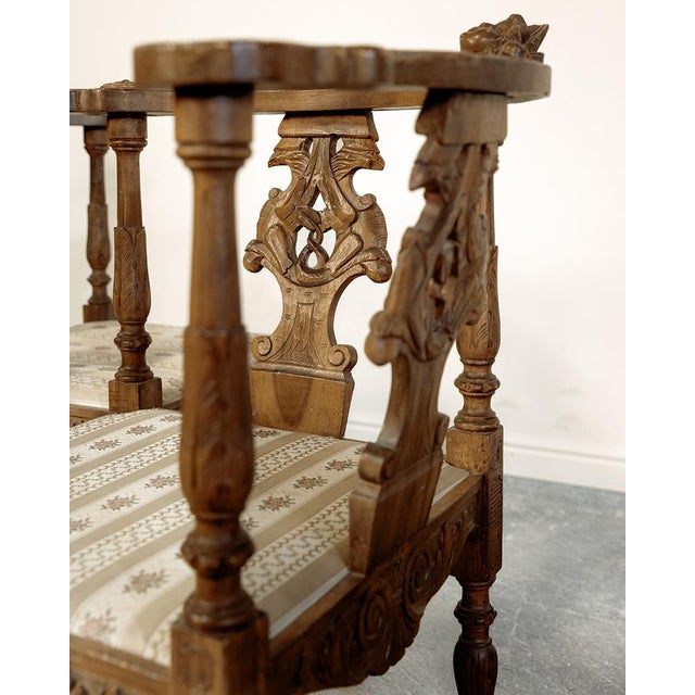 19th Century 19th Century Double Corner Chair For Sale - Image 5 of 14